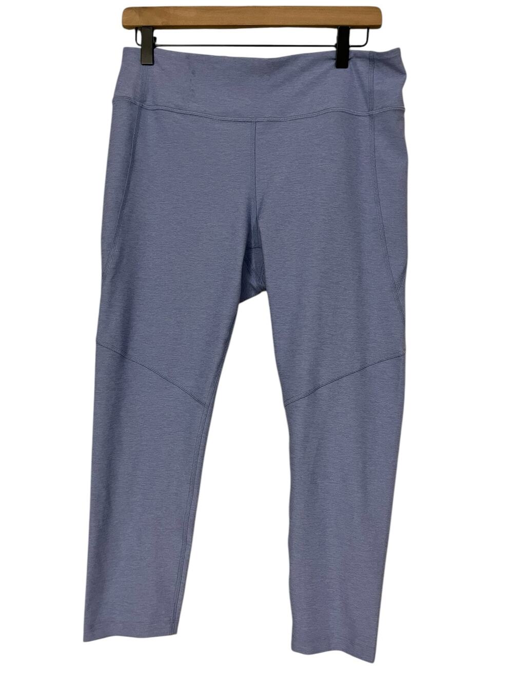 Outdoor Voices Womens Blue Lilac 3/4 Warmup Leggings Size XL